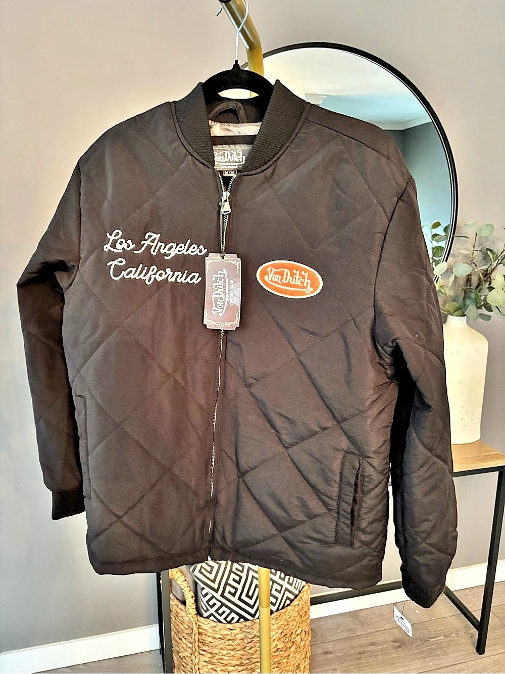 Von Dutch Original Patch Bomber Jacket Y2K